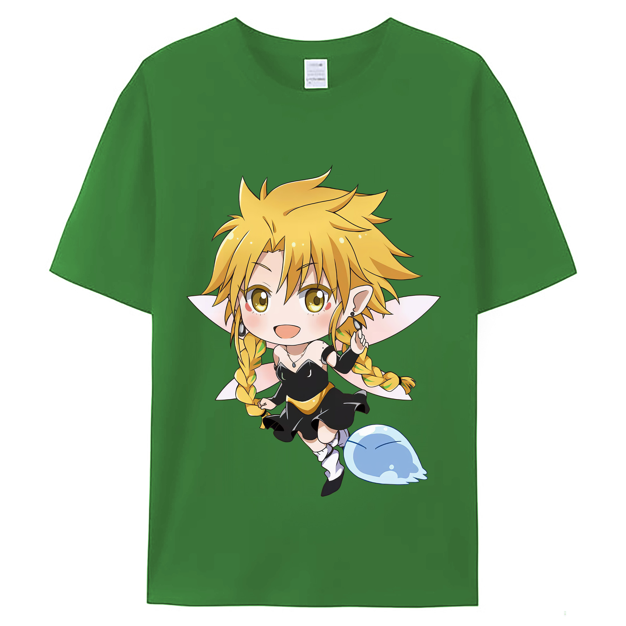 （画像用） 転スラ Regarding Reincarnated to Slime レディースカジュアルプリントTシャツ（綿100％）